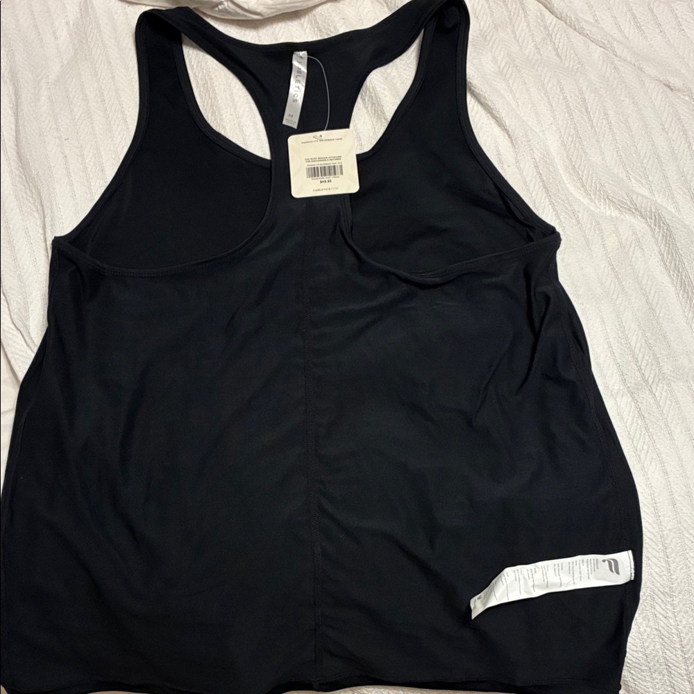 Fabletics Black Racerback Tank Top